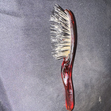 Avon Vintage Red Plastic Oval Hair Brush Hard...