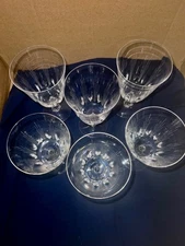 Tiffin Franciscan Corona Crystal Wine ,Brandy and Tea Goblets Set of 10