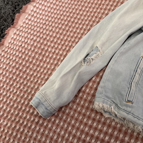 Hellblaue River Island Jeansjacke Größe 8 - Bild 7 von 9