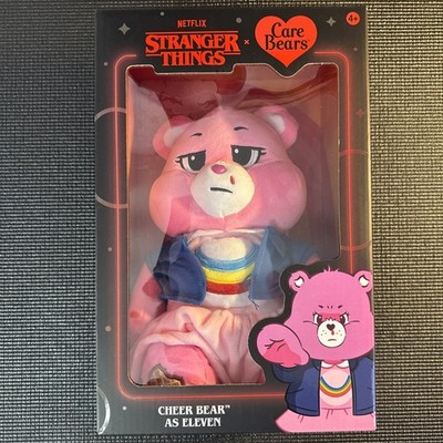 Netflix - Care Bears x Stranger Things Cheer Bear as Eleven, 12 Inch Plush
