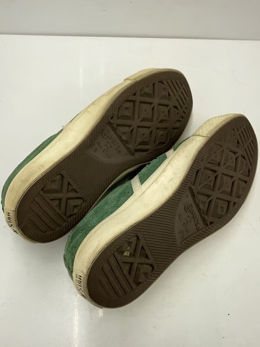 Converse Low Cut Sneakers 24.5Cm Grn Suede 1Cl409 LlF96 thumbnail 4