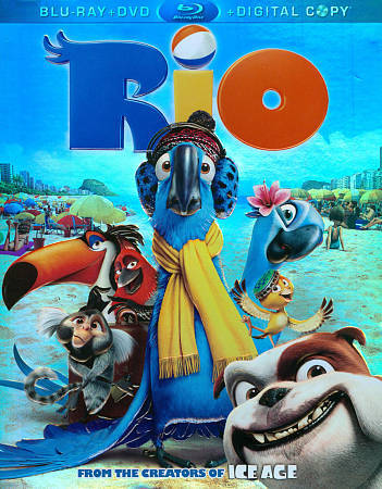 Rio (Blu-ray/DVD, 2011, lot de 3 disques, comprend copie numérique) - Photo 1/1