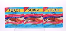 Surgi-Wax Hair Remover: Bikini, Body, Legs (3 Pack) 4 Oz Each Easy Peel-Off Wax