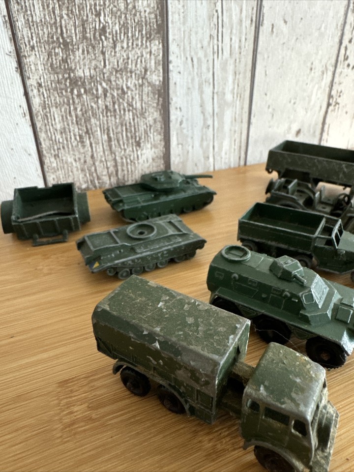 Vintage Military Toy Vehicles Tanks Motorbike Dinky Lesney eBay