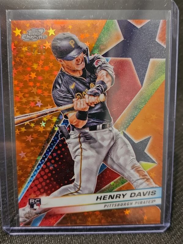 2024 Topps Cosmic Chrome Starfractor Henry Davis RC Orange /25