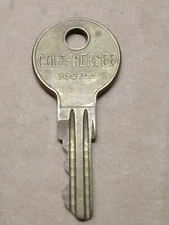COLE HERSEE # CH501 CH 510 - House Trunk Padlock Cam Lock Key USA Antique 