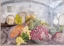 Dipinto a firma di Edimo Mura  Natura Morta Sardegna Borore