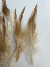 KOLIGHT Frangia In Piume Di Gallo Naturali: 2 Metri, Larghezza 10-15 Cm, Con Nastro Raso, Per Decorazioni Fai Da Te E Mocassini - 2