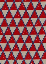 Kokka Cotton Linen Canvas Fabric Red - per metre