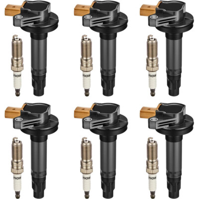 6X Ignition Coils + 6X iridium Spark Plugs For 2011-2016 Ford f-150 3.5L UF646
