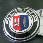 Für BMW ALPINA 82mm+82mm Vorne Motorhaube Heckklappe Hinten Emblem Chrom Auto