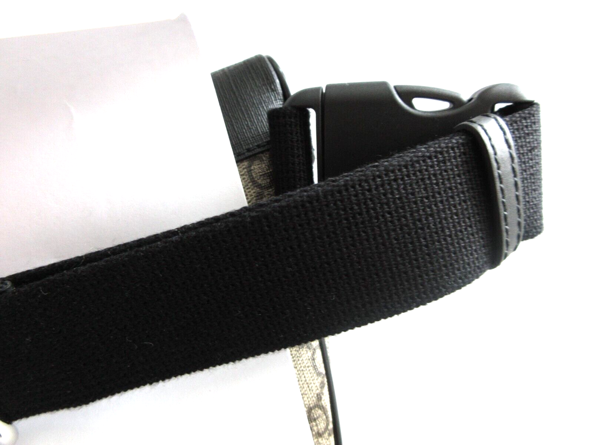 GUCCI GG Supreme Monogram Belt Bag Ebony New Large Size GUCCI GG Supreme Monogram Belt Bag Ebony New Large Size