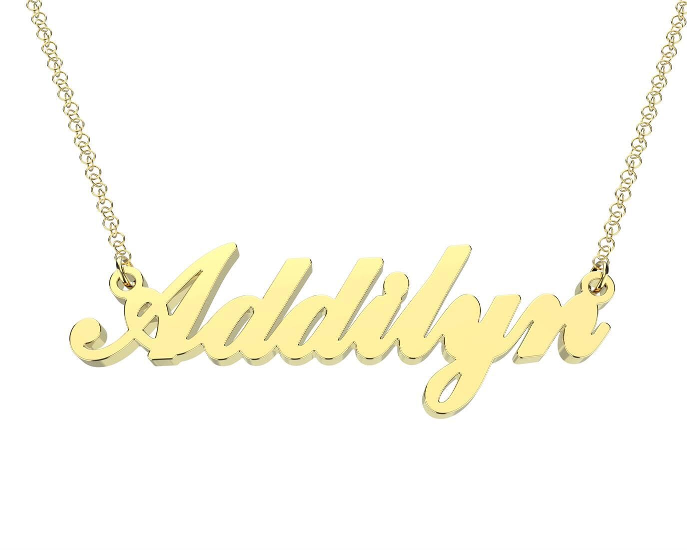 Personalized Name Necklace Dainty Name Plate Necklace Jewelry Personalized Gifts