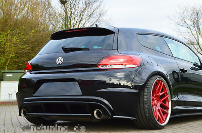 Heckeinsatz Heckdiffusor Spoiler tiefe Variante ABS für VW Scirocco 3 R Typ 13 