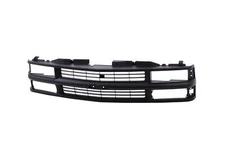 Full Black Grille Fits 94-98 Chevy C/K 1500 2500 3500 Composite Pickup Truck