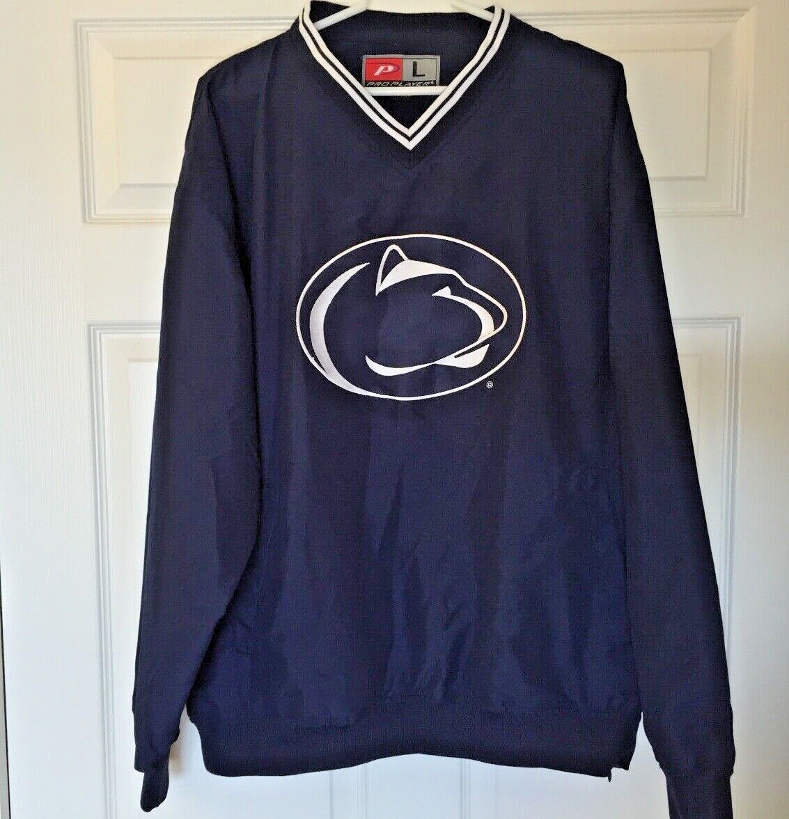 Penn State PSU Nittany Lions Men's Pullover Windbreaker Jacket Blue Large