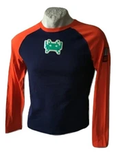 Boys Video Game Mbc-Ws Shirt Space Invaders Long Sleeve T-Shirt Size S