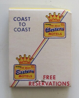 Vintage Sands Motel Restaurant Cigarettes Matches Matchbook Fort Stockton  Texas