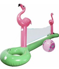 inflatable volleyball net pool