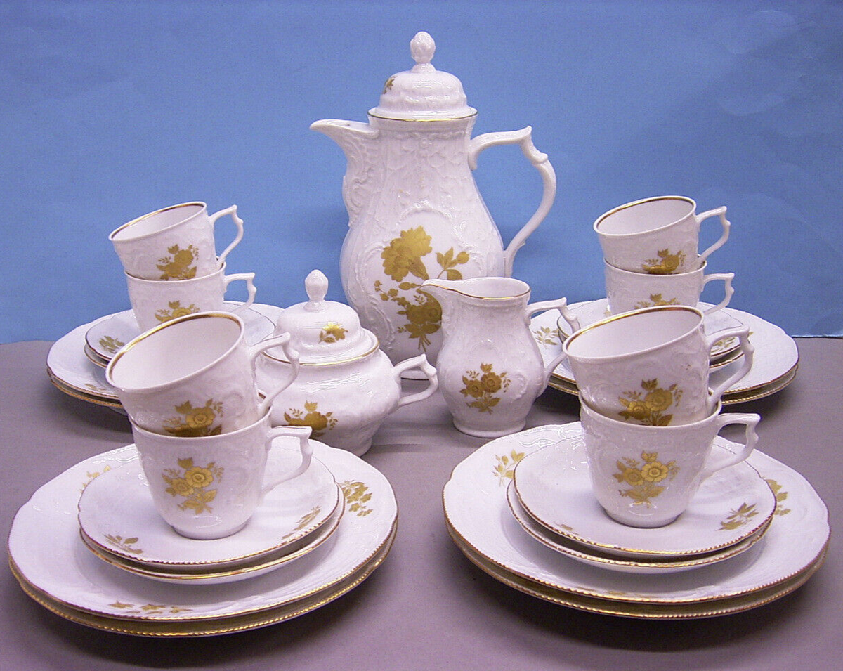 ROSENTHAL CLASSIC ROSE COLLECTION KAFFEESERVICE 8 GEDECKE