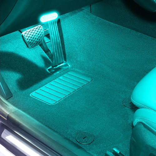 USB Multicolor LED Lights Car Accessories Atmosphere Light Lamp Magnet Mount Kit - Foto 4 di 12