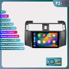 2 32GB Android 13 Apple CarPlay Radio GPS For Toyota 4Runner 2009-19 Car Stereo