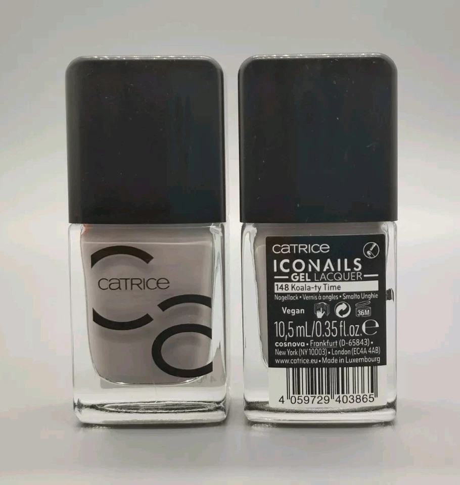 2x Catrice: ICONails GEL Lacquer/Nagellack - 148 Koala-ty Time - 2x 10,5 ml