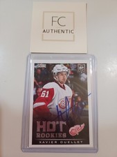 Xavier Ouellet Signed Score Hot Rookies Signature Autograph Red Wings Coa