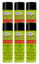 QTY:6 Polymat 777 FABRIC LINER SPEAKER BOX CARPET UPHOLSTERY SPRAY GLUE ADHESIVE