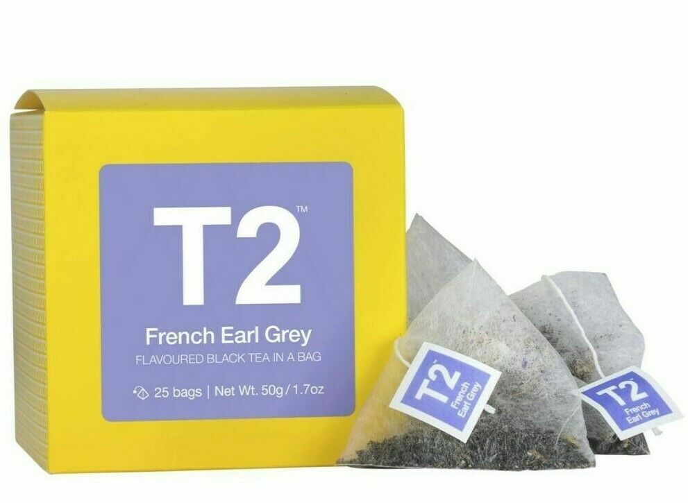 T2 Tea French Earl Grey Black Tea Bags 25 Pack | eBay