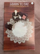 Vintage Learn to Tat 1974 Coats & Clark's Book no. 240 Very Good Condition