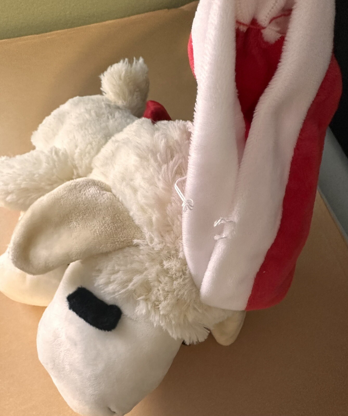 Multipet Holiday Floppy Lambchop 18” Lamb Chop Flop Dog Toy Christmas