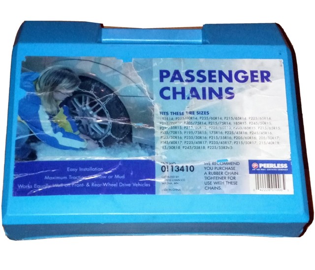 Tire Cable Snow Chains Pair Of Passenger Peerless 0113410 For Sale 