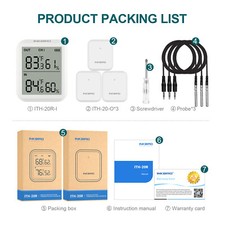 Wireless Indoor Outdoor Hygrometer Thermometer Humidity Gauge Temperature ITH20R
