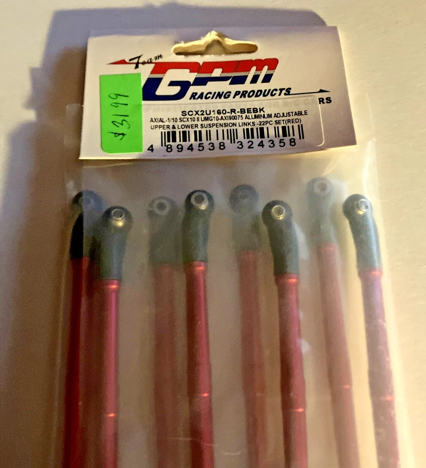 SCX2U160-R GPM SCX10 II UMG10 Aluminum Adjustable Upper & Lower Suspension Links - Image 3 of 4