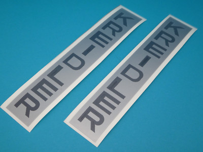 Kreidler lettering standing tube diving tube sticker set silver-black NEW 