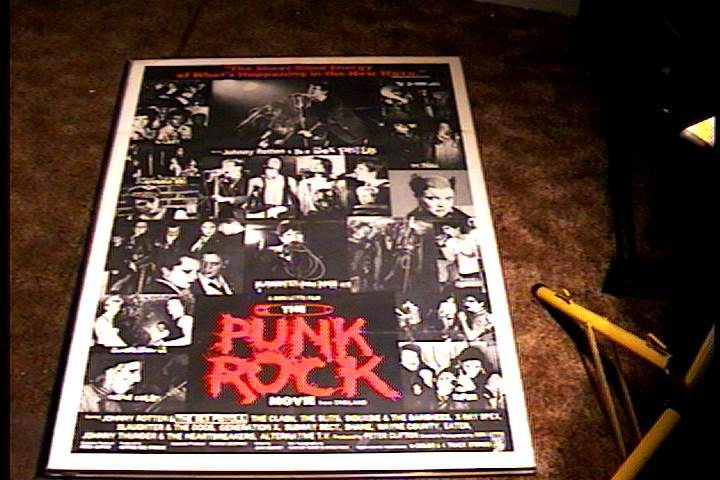 PUNK ROCK MOVIE ORIG MOVIE POSTER '78 SEX PISTOLS SIOUXSIE BANSHEES ...