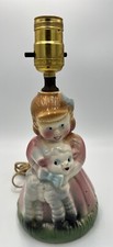 Vintage Nursery Rhyme Lamp Mary's Little Lamb 1955 Lamp Only Tested and Working