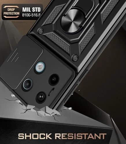 Phone Case for Case with Glass Screen Xiaomi Redmi Note 13 Pro 4G Black