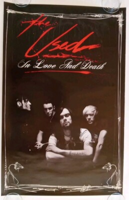 Vintage Original The Used In Love And Death Promo Poster 2004 Post
