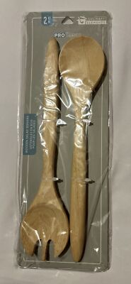 CULINARY ELEMENTS WOODEN SALAD SERVERS - PRO SERIES