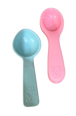 Fisher Price Musical Tea Set 2000 Mattel Replacement 2 Spoons Pink & Teal Used