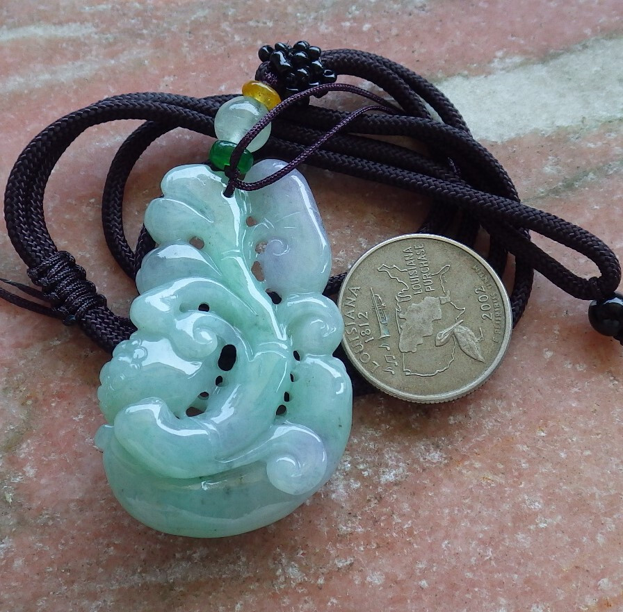 Certified Green Burma Natural A Jade jadeite Pendant Frog Toad