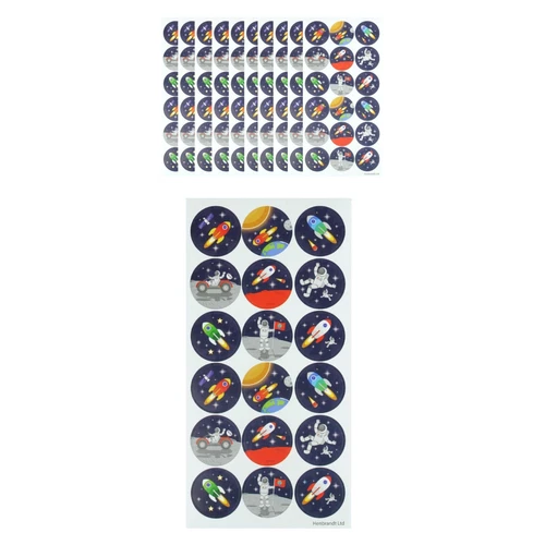 Large Space Stickers 180pcs – Rocket & Astronaut Reward Craft Stickers
