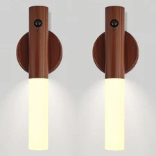 LED Nursery Night Light, Body Motion Sensor Nursing Lamp, Rechargeable Battery P