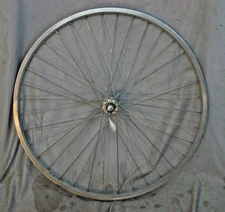 Torn Label Front 26" MTB Wheel Joytech Hub Silver 100/20mm 36S AV QR!