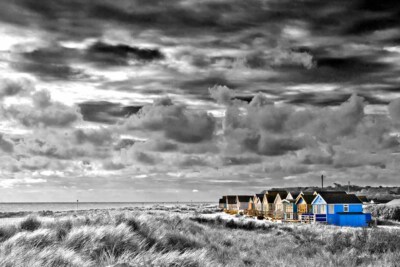 Beach Huts Hengistbury Head Bournemouth Christchurch Dorset UK Fotodruck