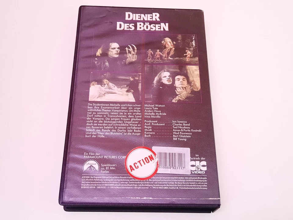 Diener des Bösen 1991 Uncut VHS German PAL CIC Video Ted Nicolaou Subspecies - Bild 2 von 4