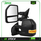 Tow Mirrors For 2015-2020 Ford F150 Power Heated Puddle Signal Temp Sensor