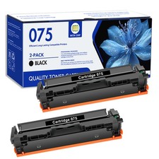 2 Pack 075 075H Black Toner Cartridge for Canon Color imageCLASS Printers